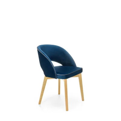 MARINO CHAIR, HONEY OAK / BLUE